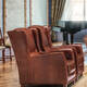 OR-237-O Transitional Leather Ottoman