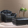 OR-248-O Transitional Leather Ottoman