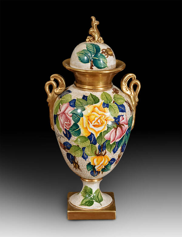 BT-1309-2-RC Ceramic Urn