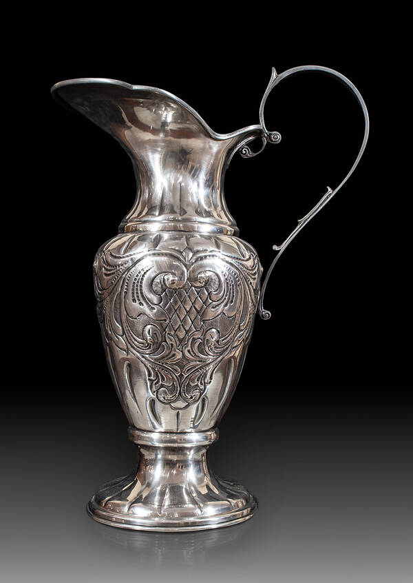 CDP-196 Large Pewter Pitcher