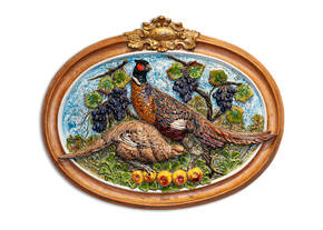 CEC-525 Terracotta Wall Panel with Pheasants