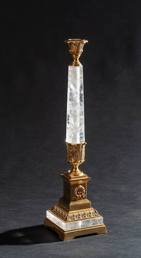 LD-TETI-CS Rock Crystal Candlestick