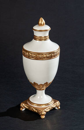 PV-3270-04 White Porcelain Urn