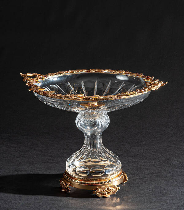 TZ-232L White Crystal Compote