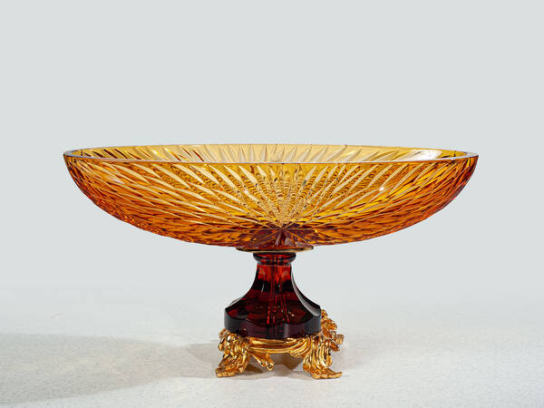 V-1276 Costellation Oval Crystal Jardiniere