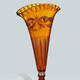 V-1529 Amber Crystal Vase