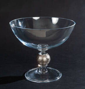 VE-CP-690-1PL Clear Crystal Fruit Bowl