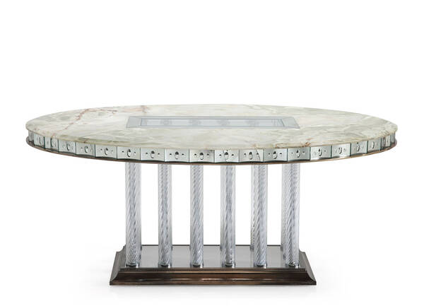 AV-P8040 Mirrored Dining Table