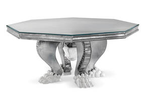 AV-2560 Octagonal Mirrored Dining Table