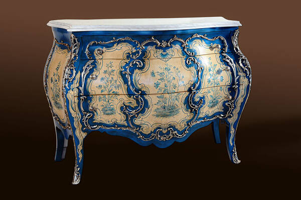 BN-312-N Painted Bombay Chest