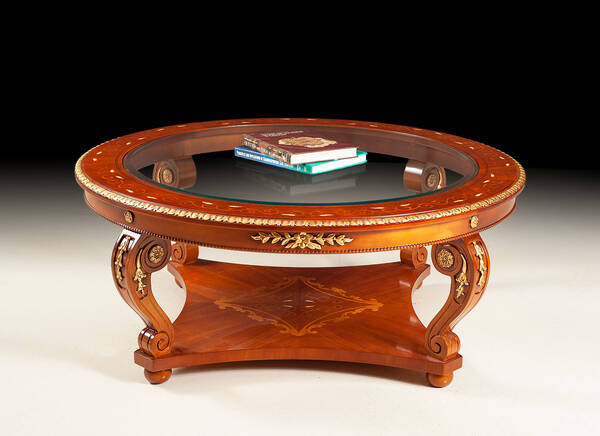 MN-212-R Glass Top Coffee Table