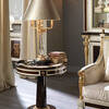 TM-8615 Walnut Burl Lamp table