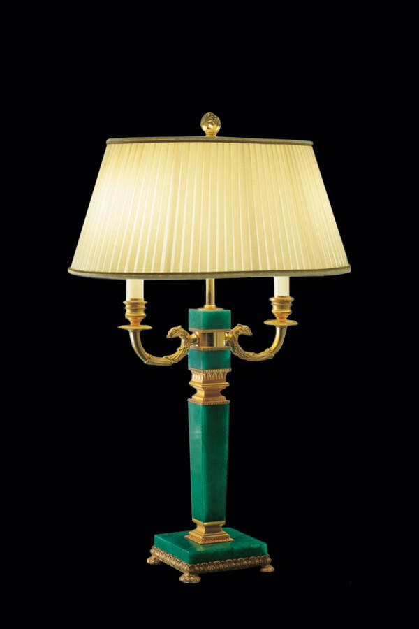 LD-TL-1206 Bronze and Marble Table Lamp