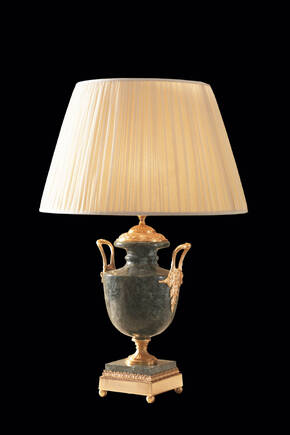 LD-TL-1207 Bronze and Marble Table Lamp