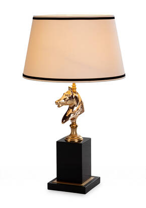 M-20322 Equestrian Bronze Table Lamp