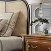 AC-110409-C19 Louis XV Bed with Vienna Straw Panels