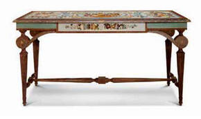 MN-A-819 Intarsia Console Table