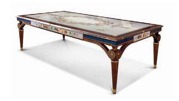 MN-A-801 Italian Intarsia Dining Table