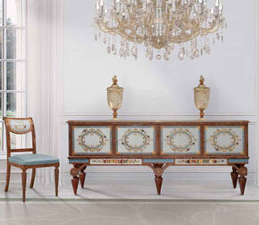 MN-A-805 Four Door Intarsia Credenza