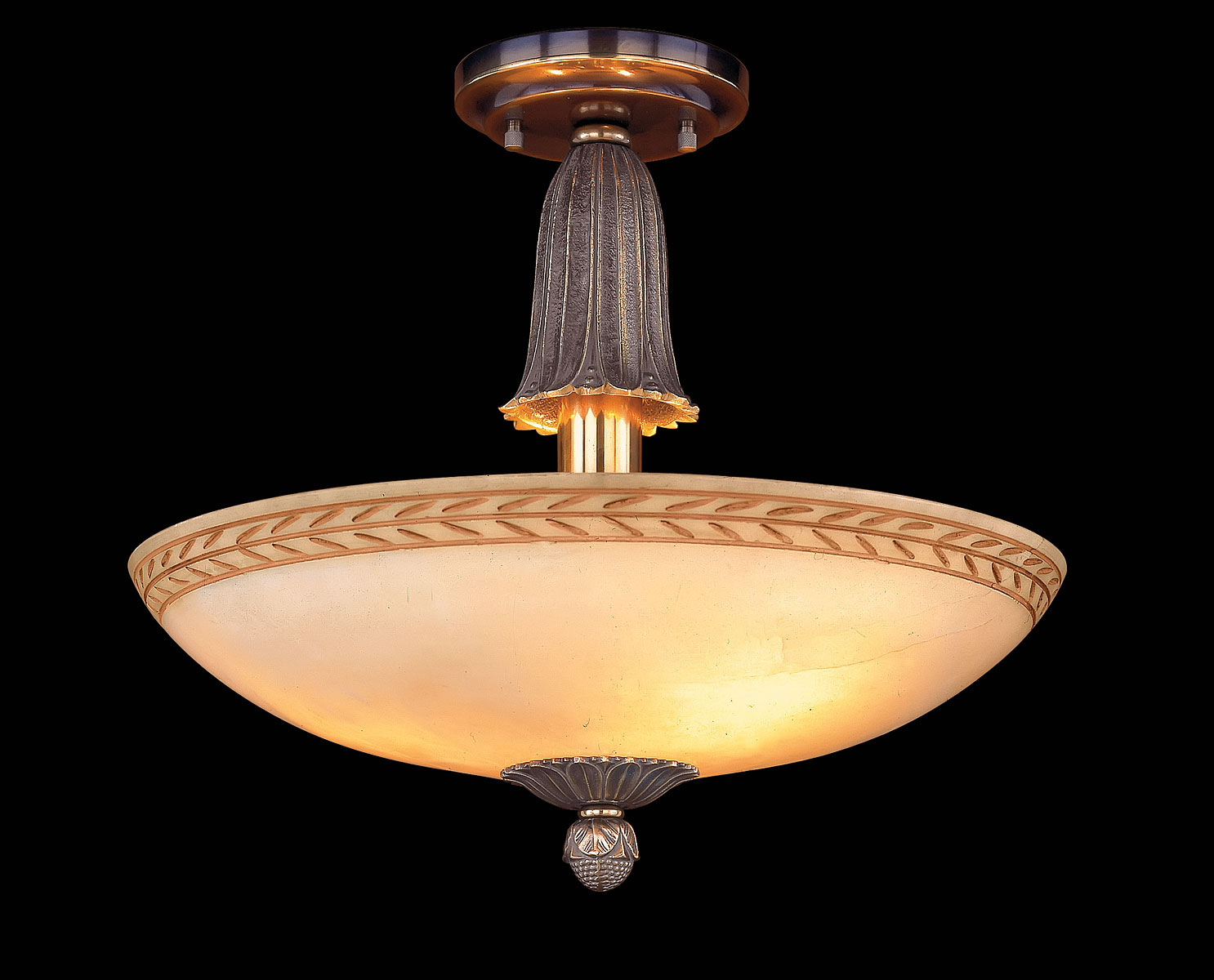 M-18523 Alabaster Ceiling Fixture - Image 1