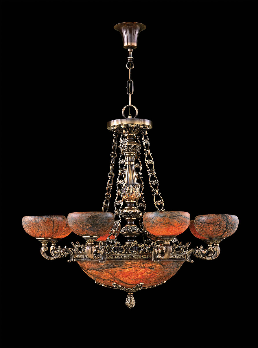 M-18819 Alabaster Chandelier - Image 1