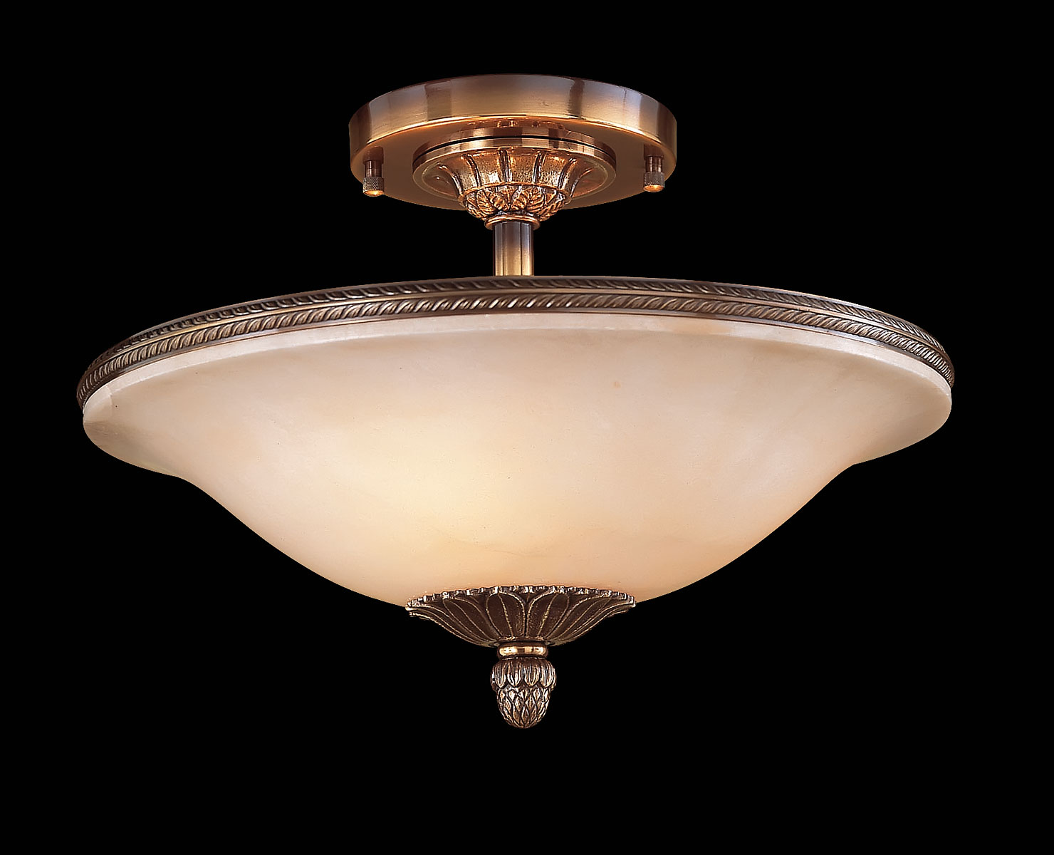 M-19011 Alabaster Ceiling Fixture - Image 1