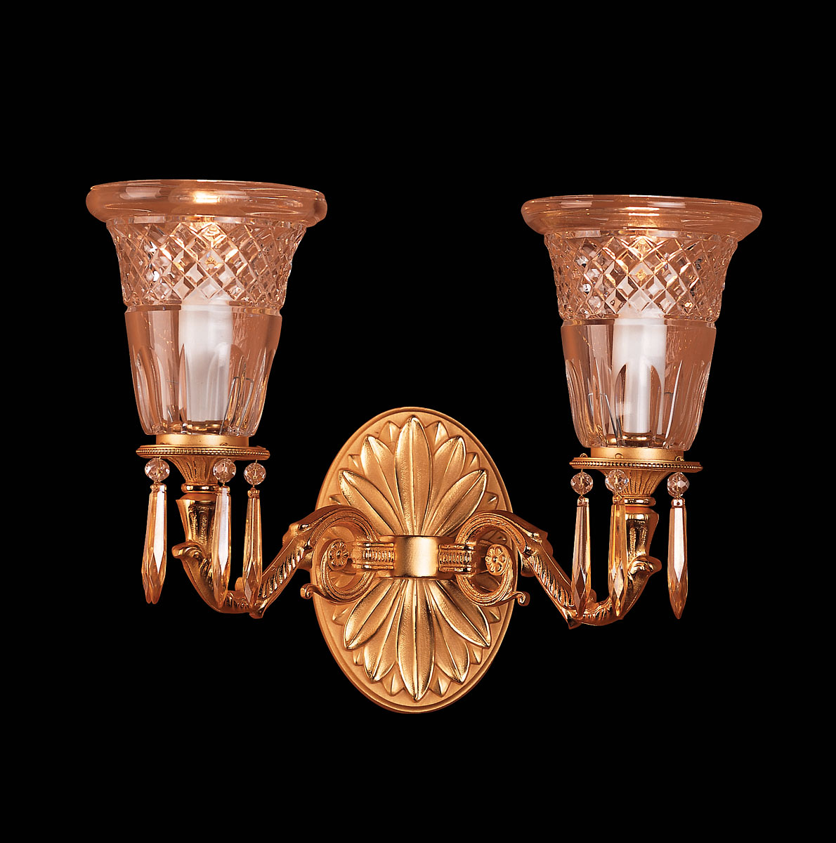 M-19211-1 Wall Sconce. Amber Crystal - Image 1