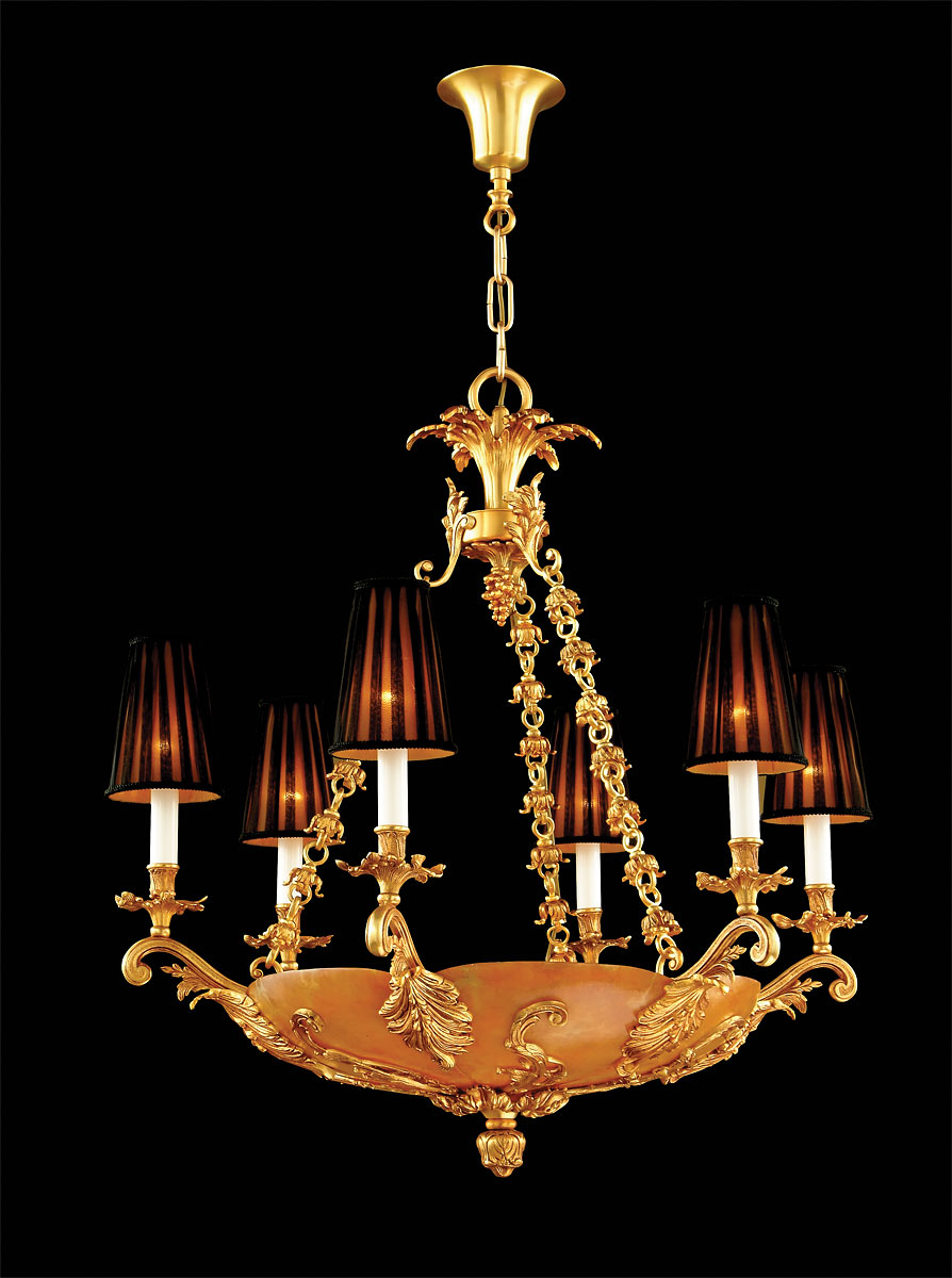 M-19440 Alabaster Chandelier - Image 1