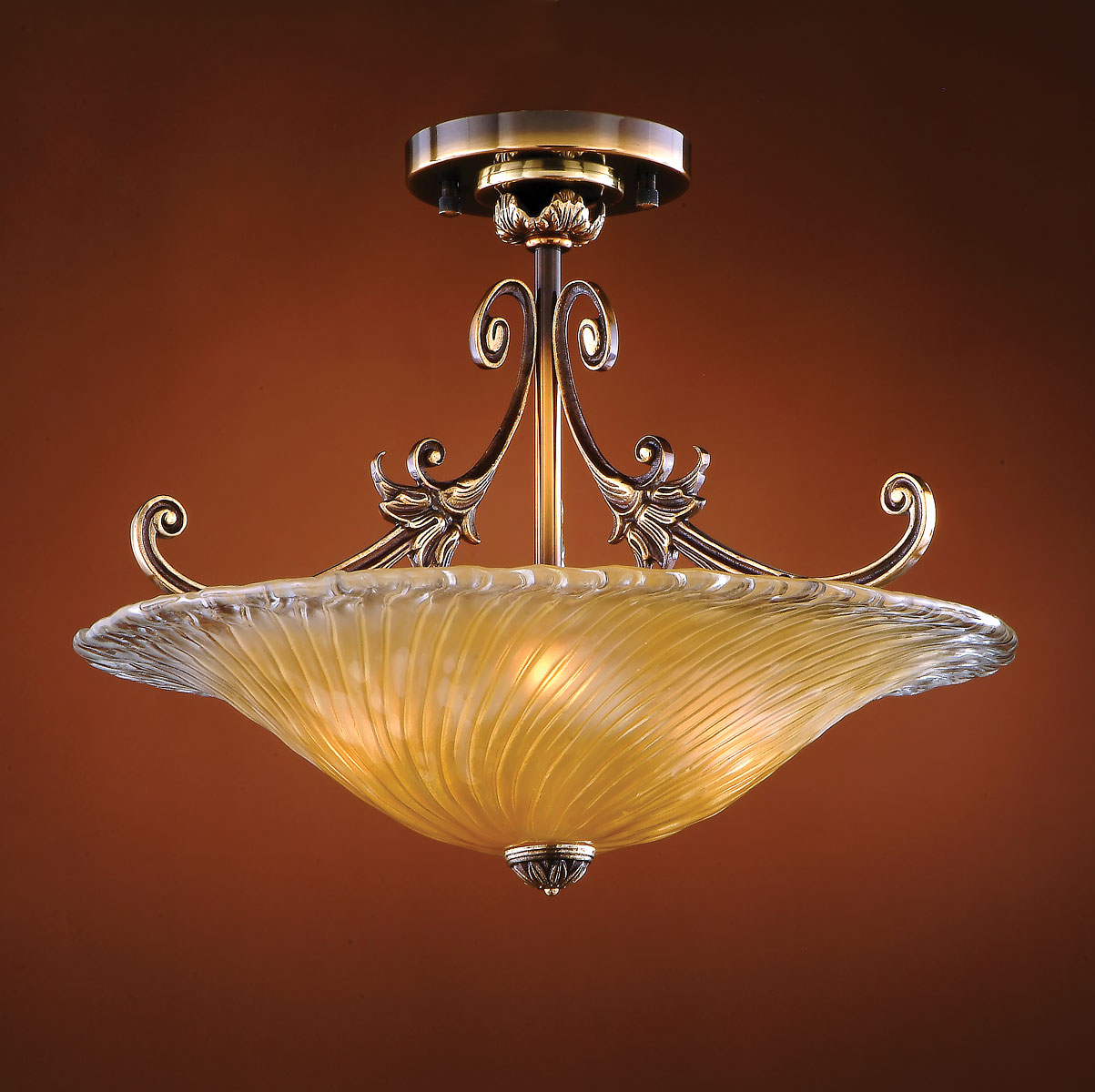 M-19510 Venetian Glass Ceiling Fixture - Image 1