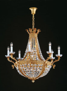 M-19601-SE Chandelier w/ Swarovski Crystal