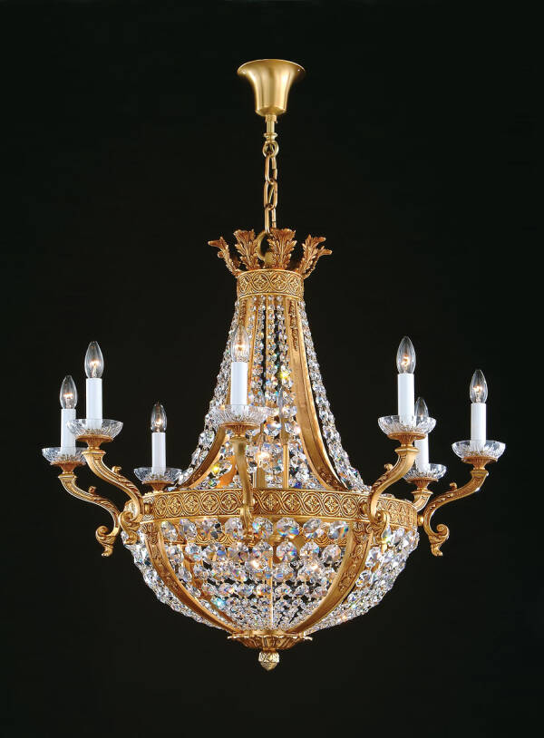 M-19601-SE Chandelier w/ Swarovski Crystal