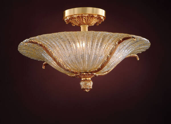 M-19615 Venetian Glass Ceiling Fixture