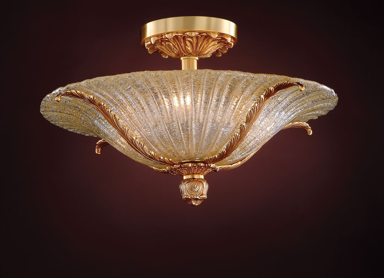 M-19615 Venetian Glass Ceiling Fixture - Image 1