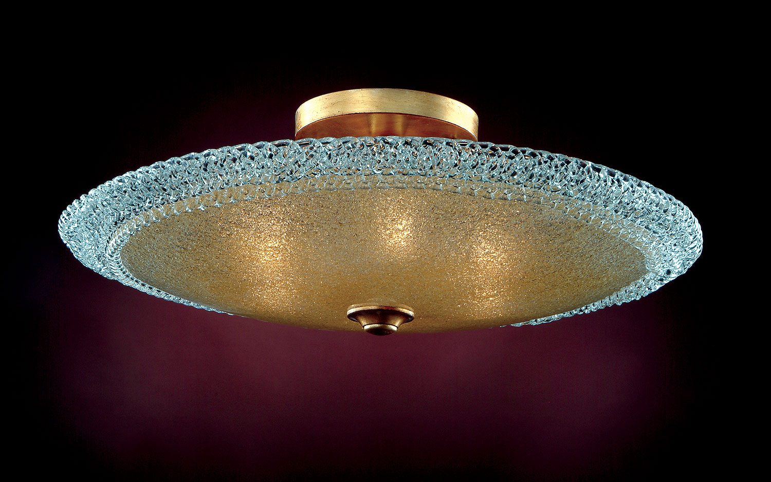 M-19625 Venetian Glass Ceiling Fixture - Image 1