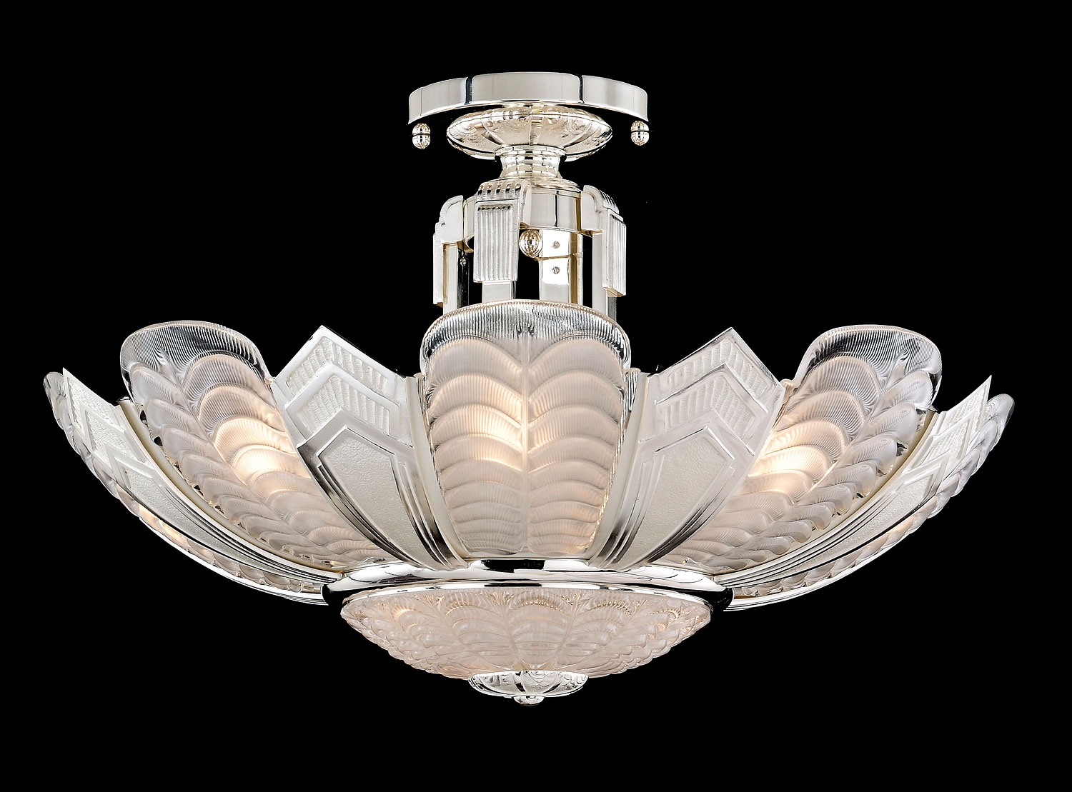 M-19963 Venetian Glass Ceiling Fixture - Image 1