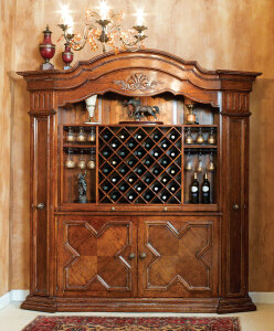 B-1W Wall Unit with Wine Rack