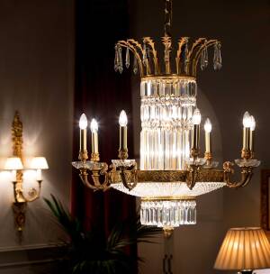 M-20107 Chandelier w/ Scholer Crystal - Image 2