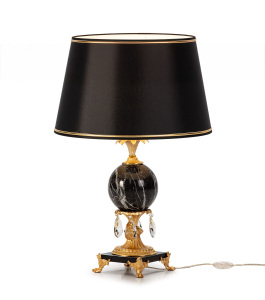 M-20312 Black Marble Table lamp