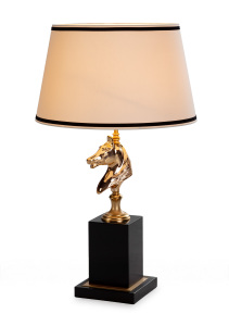 M-20322 Equestrian Bronze Table Lamp