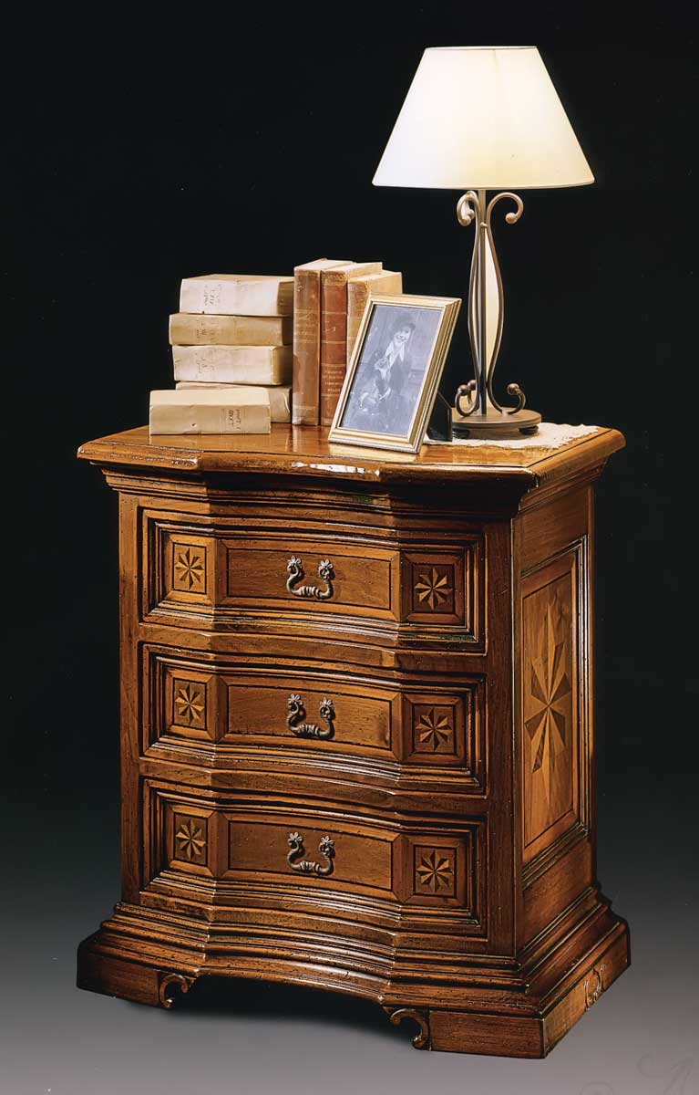 GV-651-K Nightstand w/ Starburst Inlay - Image 1