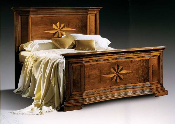 GV-652-K King Size Bed w/ Starburst Inlay