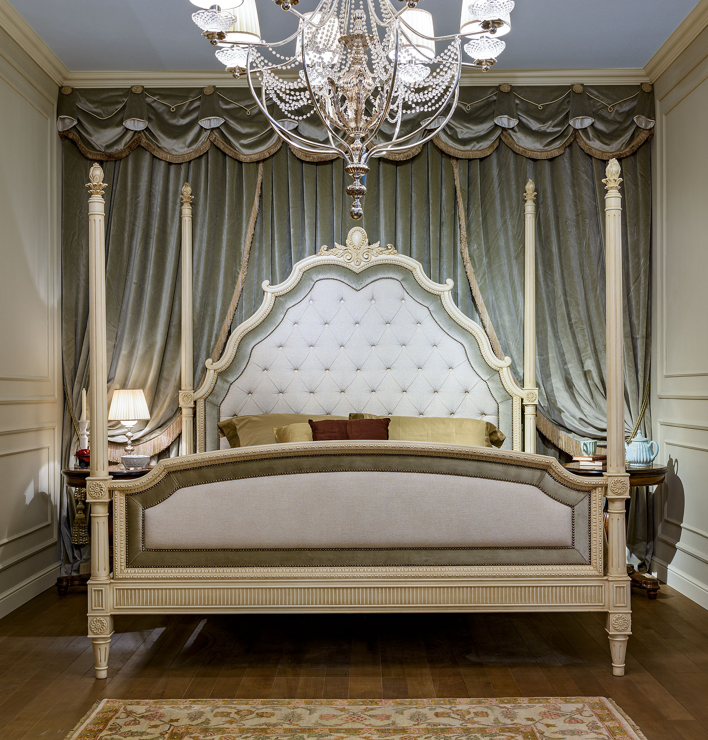 GV-683-W King Size Poster Bed ( White Finish ) - Image 6