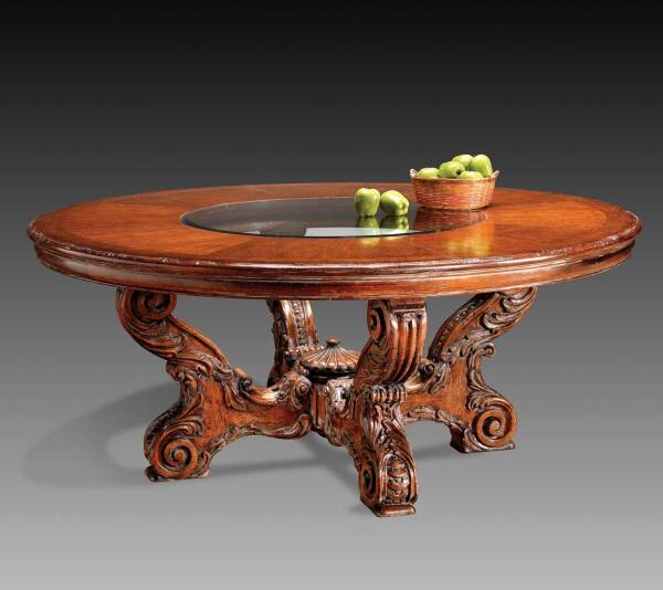 GV-821 Round Table w/ Glass Insert