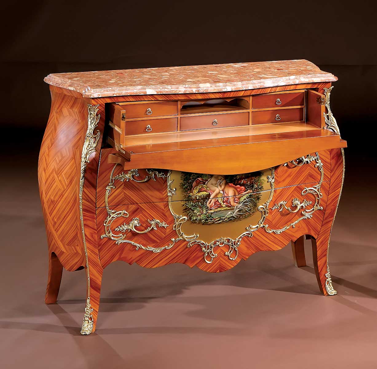 BN-312A Bombay Chest w/ Writing Table - Image 1