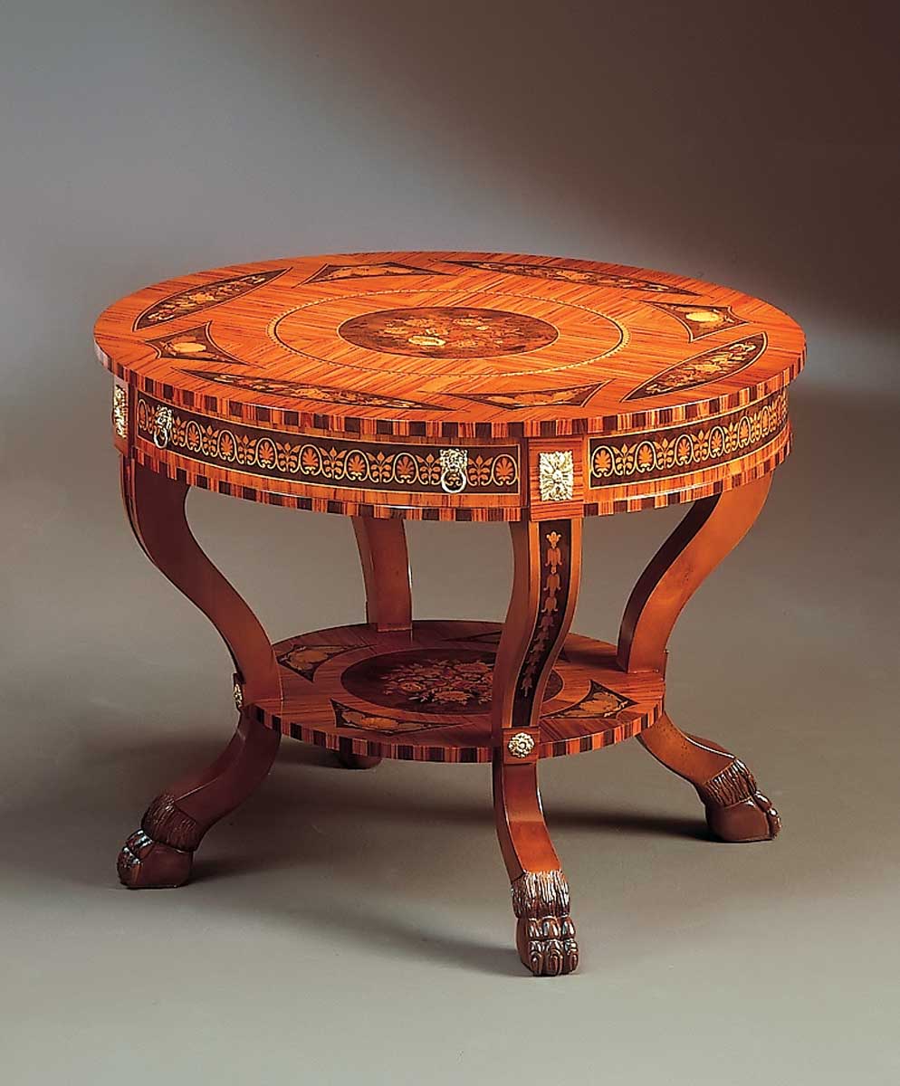 BN-398G Maggiolini Round Lamp Table - Image 1