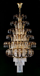 M-19860 Chandelier w/ Scholer Crystal