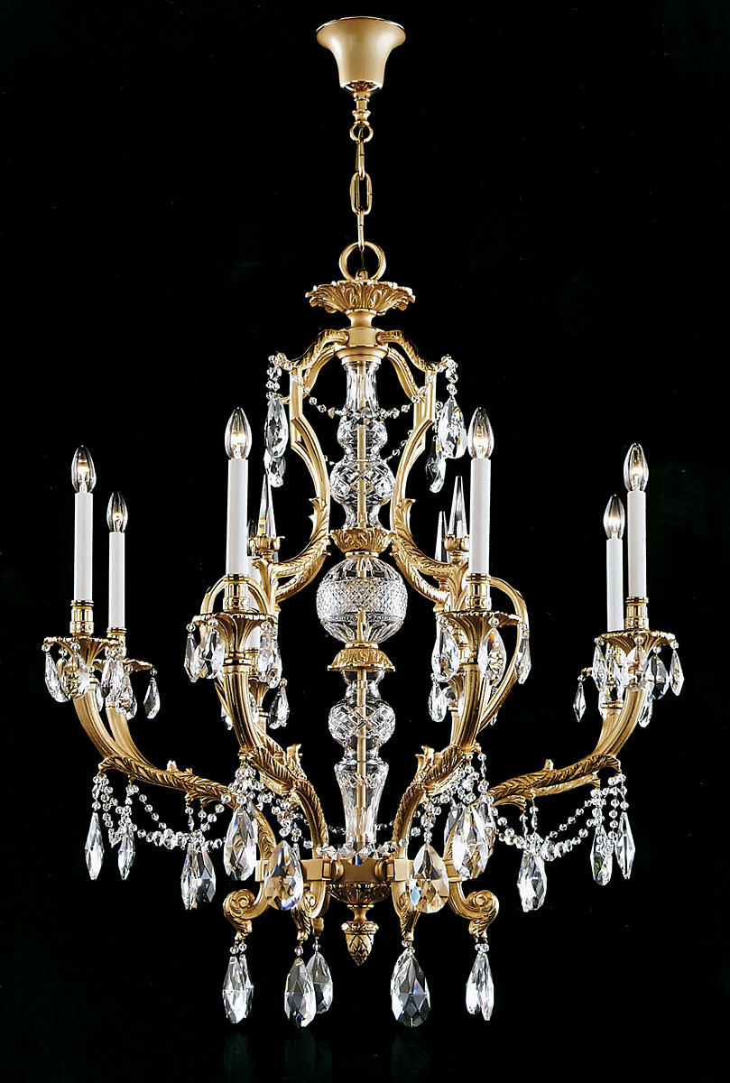 M-19875 Chandelier w/ Scholer Crystal - Image 1