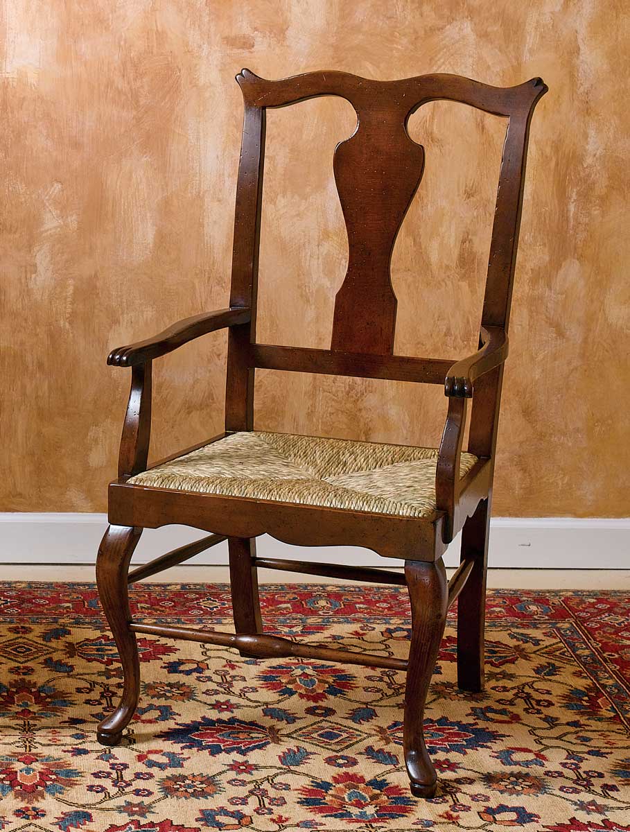 B-7A Armchair w/ Rush Seat - Image 1