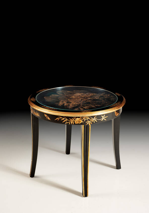 GL-1864-SET Chinoiserie Table and Chairs