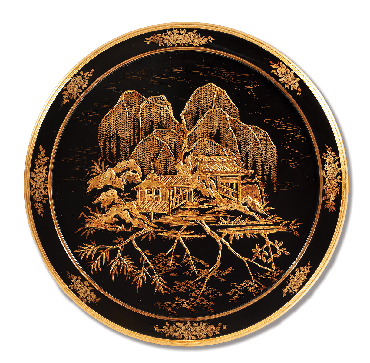 GL-1864-SET Chinoiserie Table and Chairs - Image 3